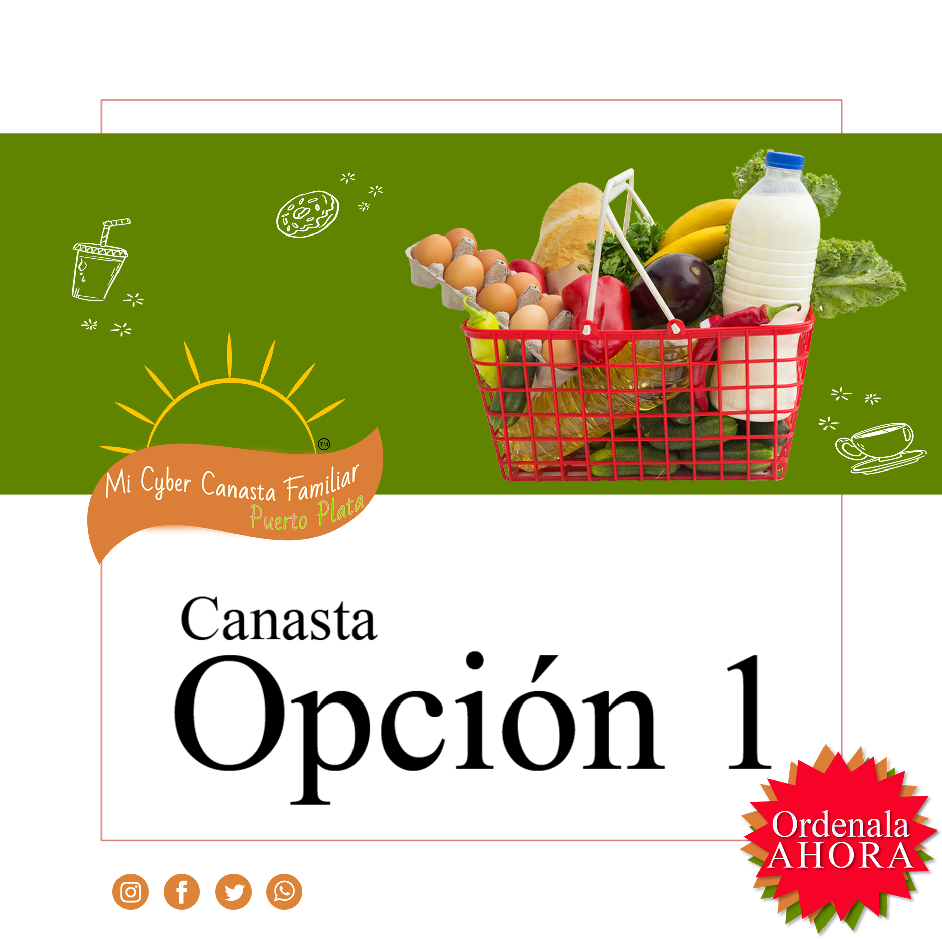 Canasta Familiar Opccion 1 - SOLO en Pto. Pta.
