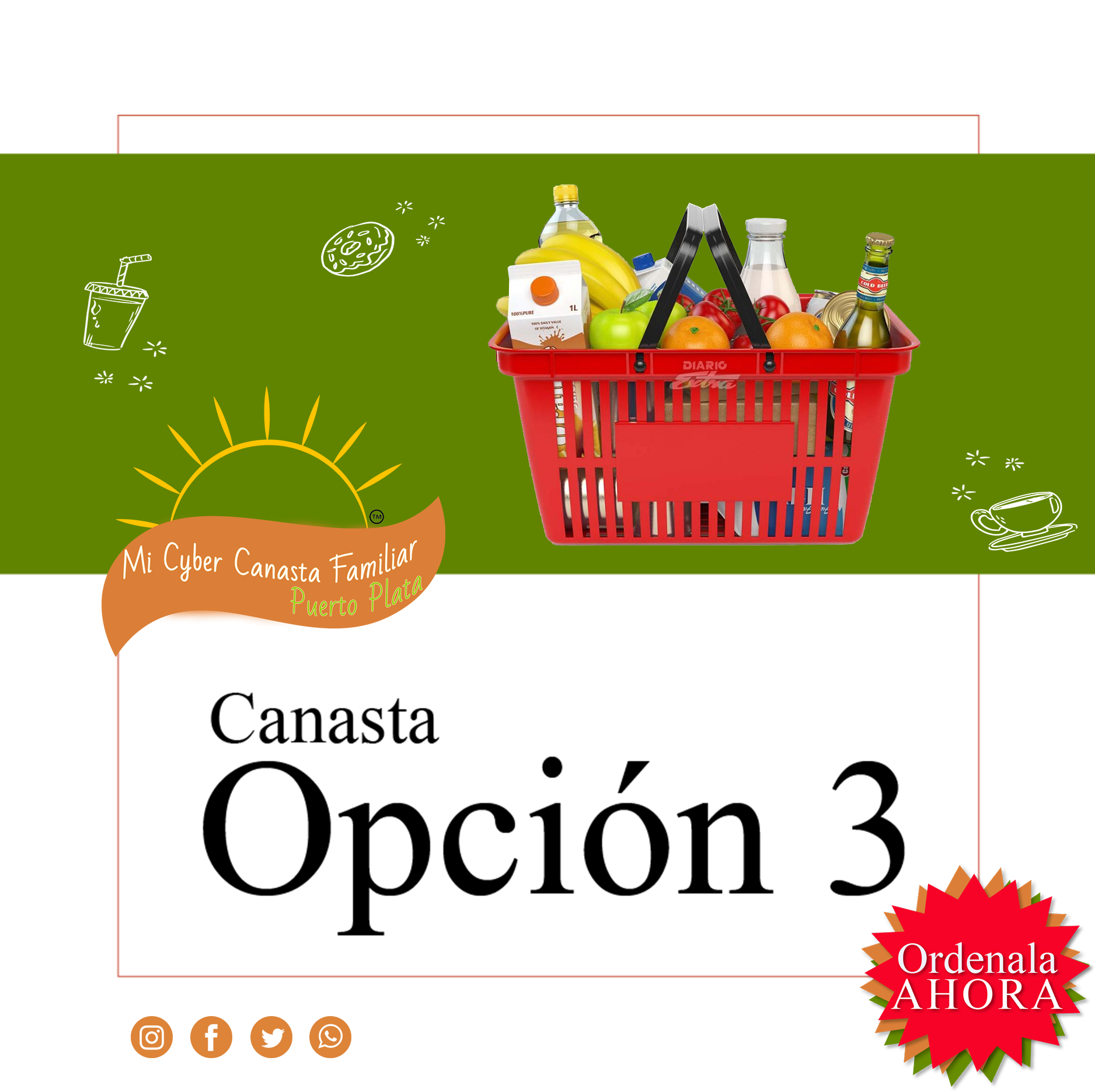 Canasta Familiar Opccion 3 - SOLO en Pto. Pta.